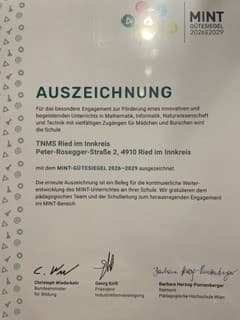 Auszeichnung MINT